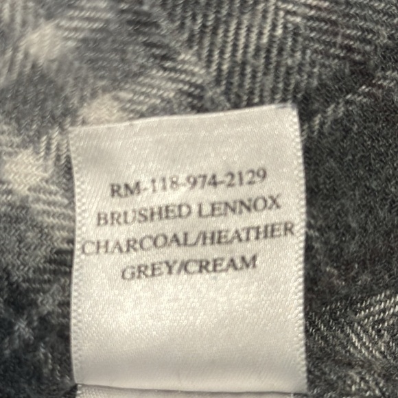 Rails mens Brushed Lennox charcoal/heather grey/cream sz medium - Picture 11 of 13